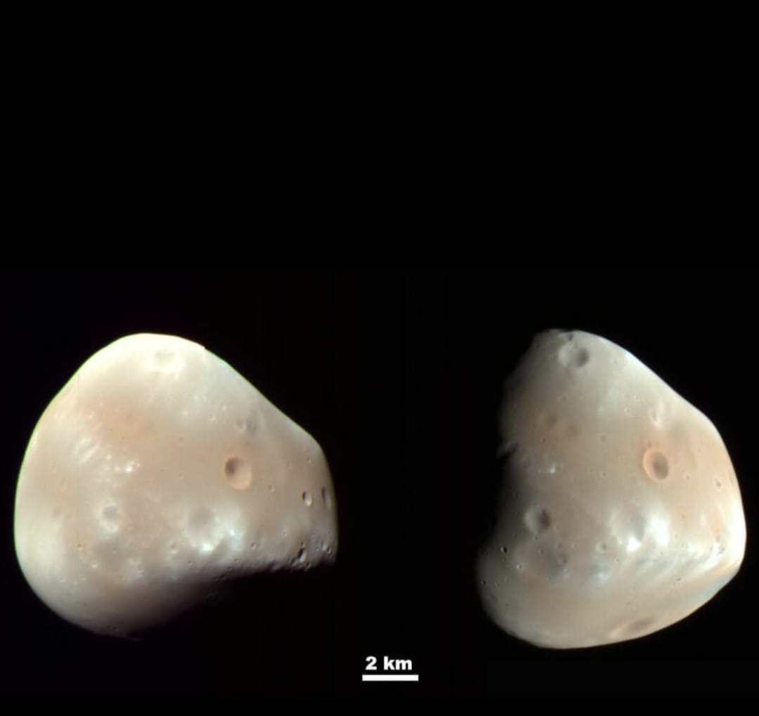 فوبوس اور ڈیموس،مریخ کے دو چھوٹے چاند