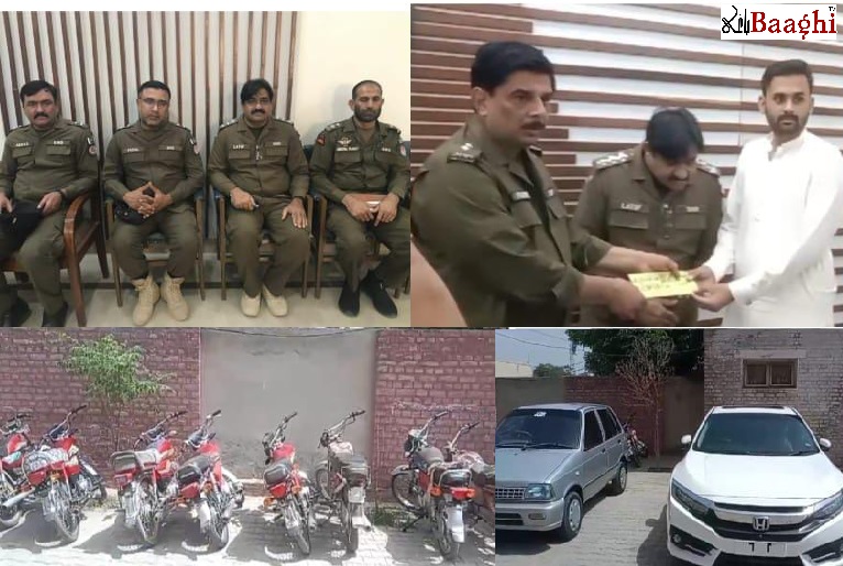 احمد پور شرقیہ میں پولیس کا کریک ڈاؤن، کروڑوں روپے کا مال برآمد