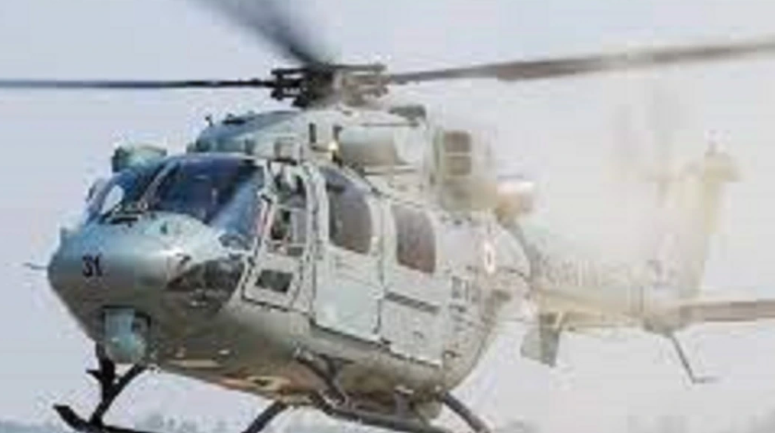 Indian Coast Guard helicopter destroyed