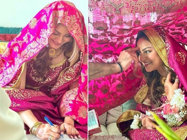 جویریہ عباسی نے اپنی دوسری شادی کی تصاویر اور ویڈیوز شیئر کردیں