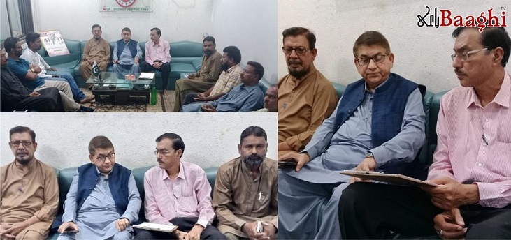 میرپورخاص:ایم این اے عبدالعلیم خانزادہ کا ایم کیو ایم پاکستان ڈسٹرکٹ آفس کا دورہ