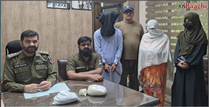 گوجرانوالہ: پولیس کا منشیات فروشوں کے خلاف کریک ڈاؤن، خاتون سمیت دو ملزمان گرفتار