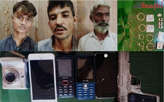 میرپورخاص:ایس ایچ او سیٹلائٹ ٹاؤن کی بڑی کامیابی، تین ڈکیت گرفتار