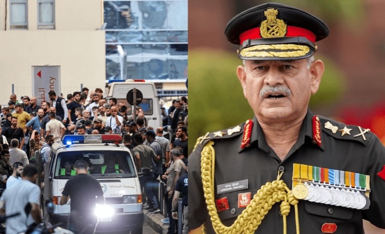 بھارتی آ رمی چیف کی حزب اللہ پر اسرائیلی پیجرز دھماکوں کی تعریف , ’ماسٹرسٹروک‘ قرار دیدیا