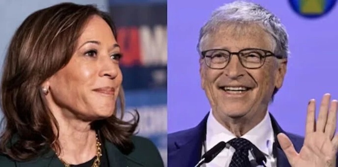 بل گیٹس کا کملا ہیرس کی انتخابی مہم کیلئے 50 ملین ڈالر کا عطیہ