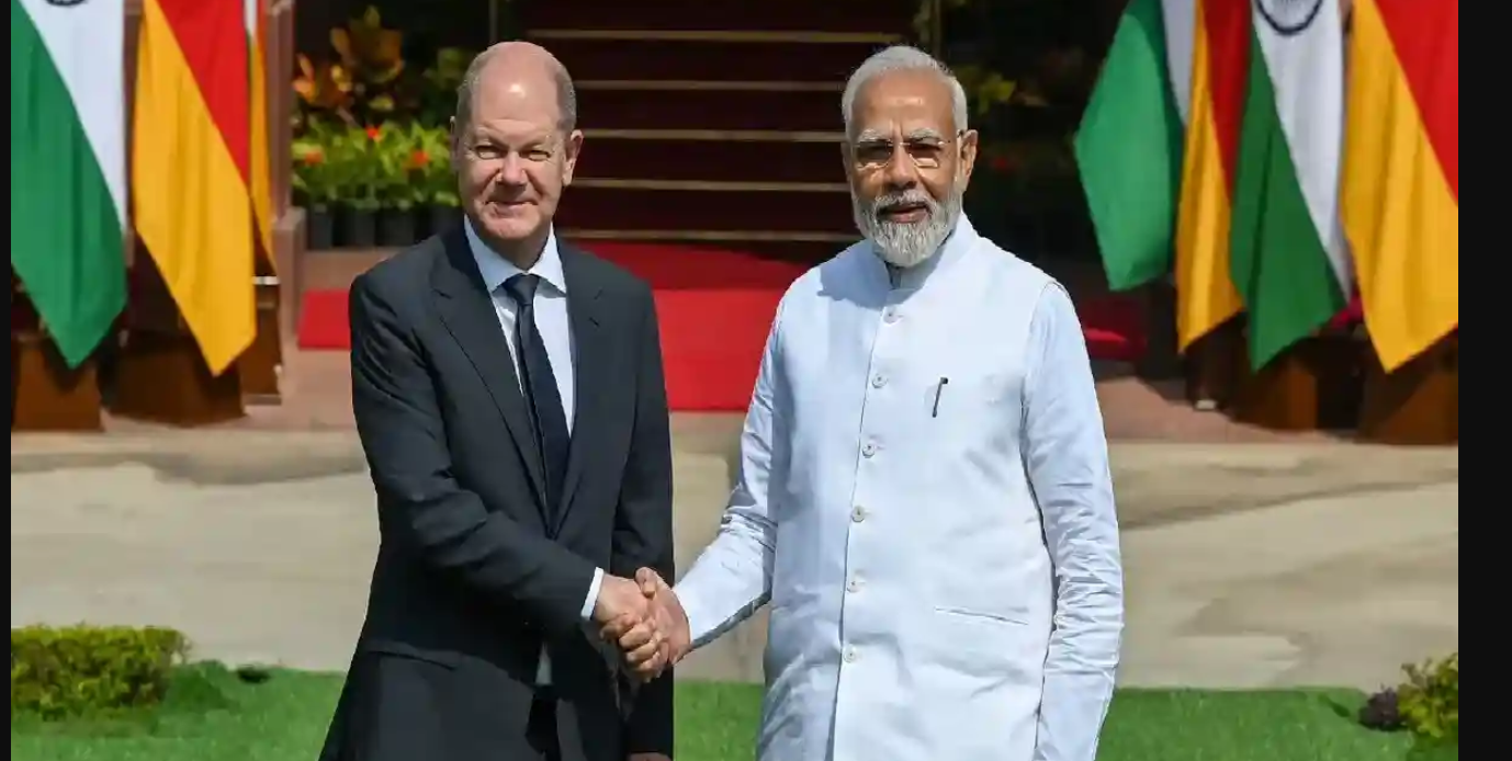 جرمن چانسلر کا دورہ بھارت،مودی سے ملاقات