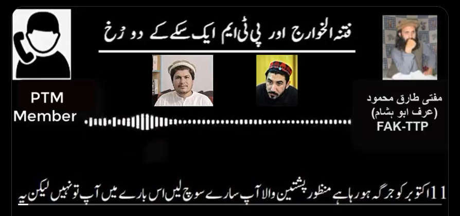 کالعدم فتنتہ الخوارج اور پی ٹی ایم کارندے کی ہوشربا کال منظر عام