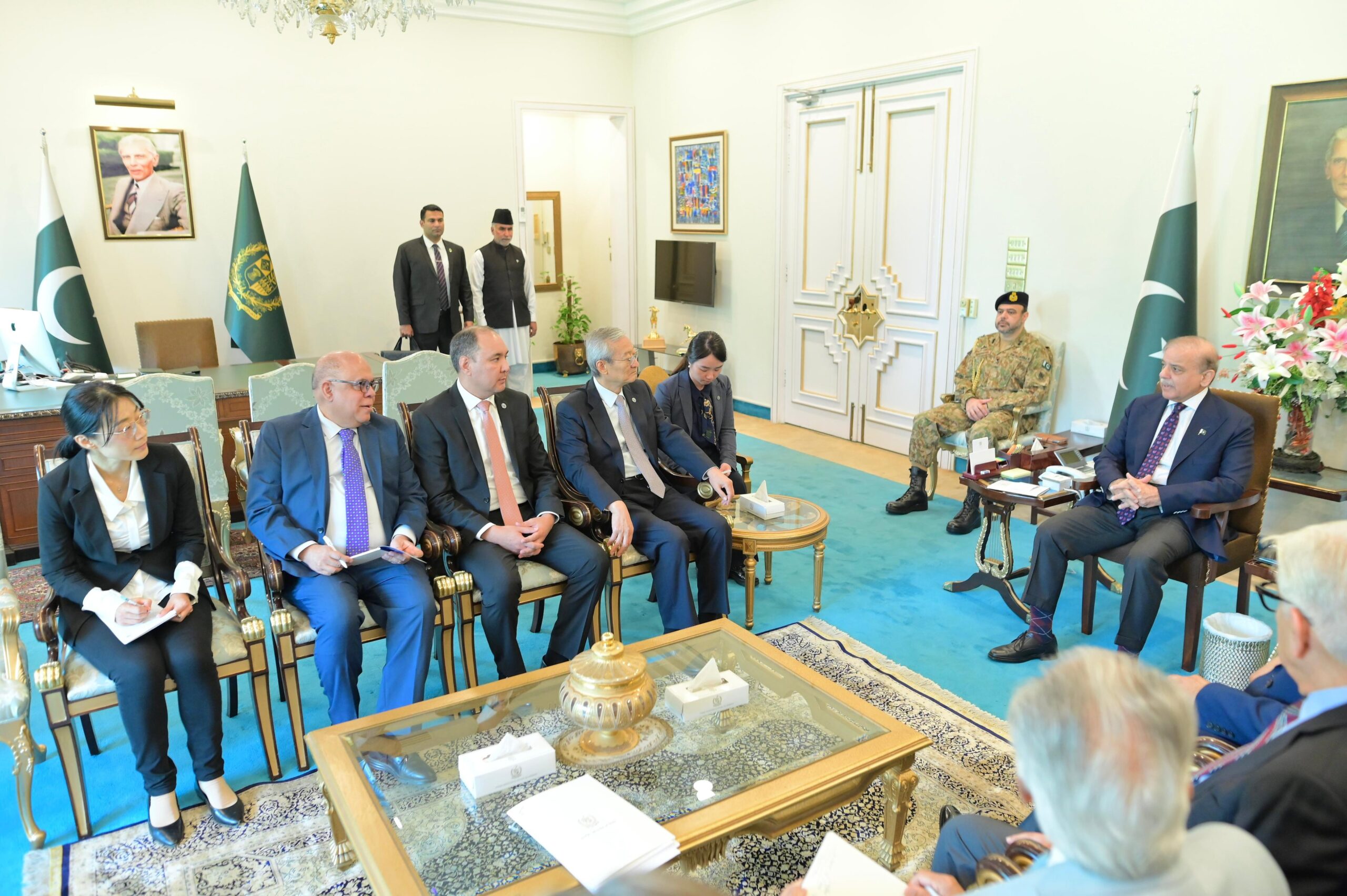 وزیراعظم سے ایس سی او کے سیکریٹری جنرل ژانگ منگ کی ملاقات