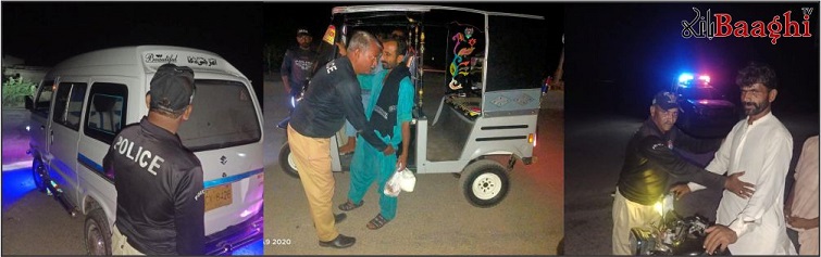 ٹھٹھہ: امن و امان کے قیام کے لیے ضلع بھر میں سنیپ چیکنگ کا سلسلہ جاری