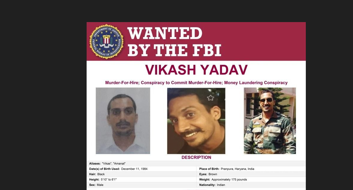 قطر،کینیڈا،دبئی کے بعد امریکہ میں بھی بھارت دہشتگردی میں ملوث نکلا