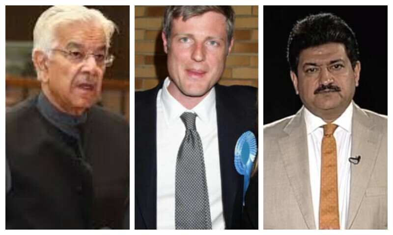 زیک  گولڈ اسمتھ کے اسرائیل حامی بیان پر حامد میر اور خواجہ آصف کا شدید ردعمل