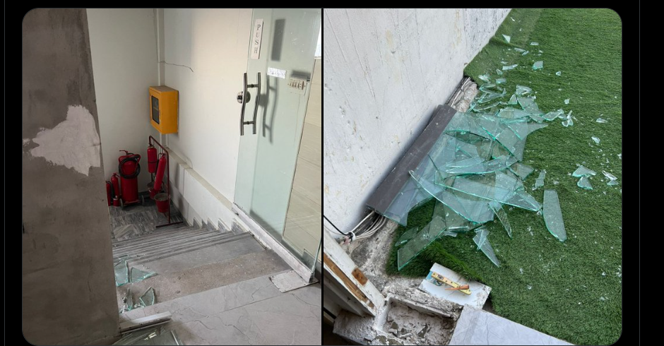 ڈی چوک کے قریب مظاہرین کے ٹی وی دفاتر پر حملے