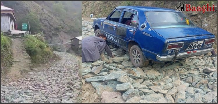 مظفرآباد:حلقہ 7 سنگھڑ بلاسیٹھو،گندیگراں روڈ کی تعمیر میں کرپشن،عوام مشکلات کا شکار