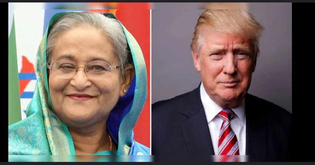 بھارت میں روپوش حسینہ واجد کی ٹرمپ کو مبارک