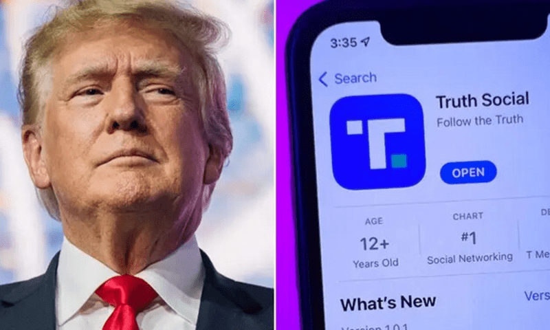 صدر منتخب ہوتے ہی ٹرمپ کی سوشل میڈیا کمپنی کی مالیت میں اضافہ