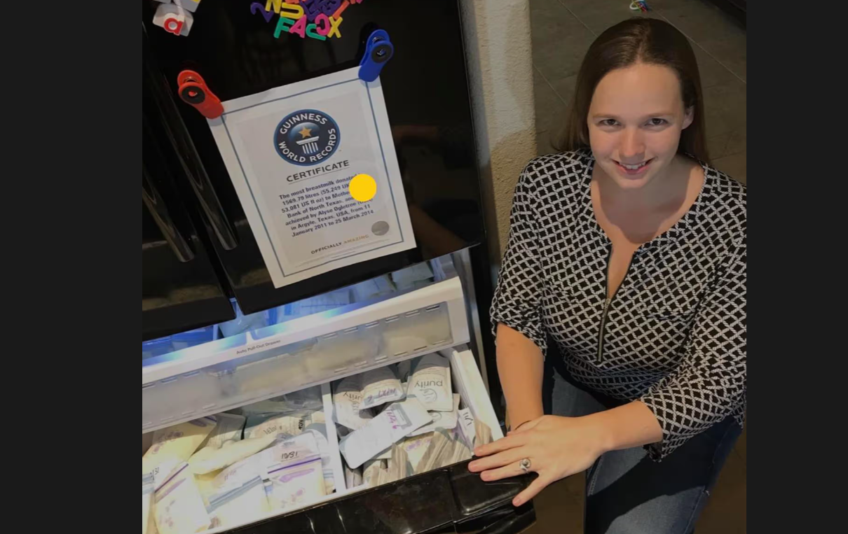 خاتون نے اپنا دو ہزار سے زائد لیٹر دودھ عطیہ کر کے بنایا عالمی ریکارڈ