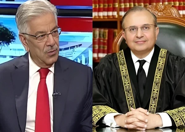 جسٹس منصور کے خط پر وزیردفاع خواجہ آصف کا ردعمل