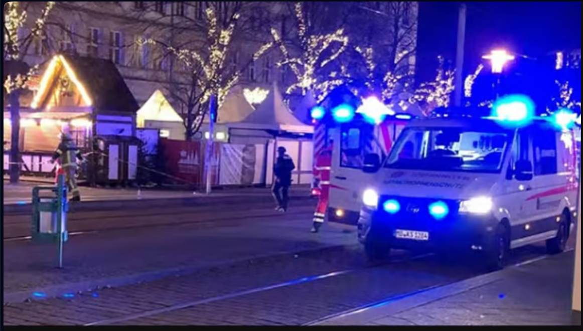 جرمنی ، کرسمس بازار میں کار حملہ، 2 افراد ہلاک، 60 سے زائد زخمی