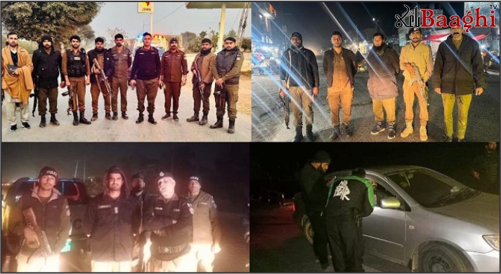 منڈی بہاؤالدین: داخلی راستوں پر ناکہ بندی، جرائم پیشہ عناصر کے خلاف کریک ڈاؤن