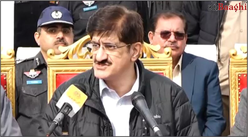 ٹھٹھہ: وزیراعلیٰ سندھ کا کے بی فیڈر منصوبے کا دورہ، کراچی کو اضافی پانی کی فراہمی کا اعلان