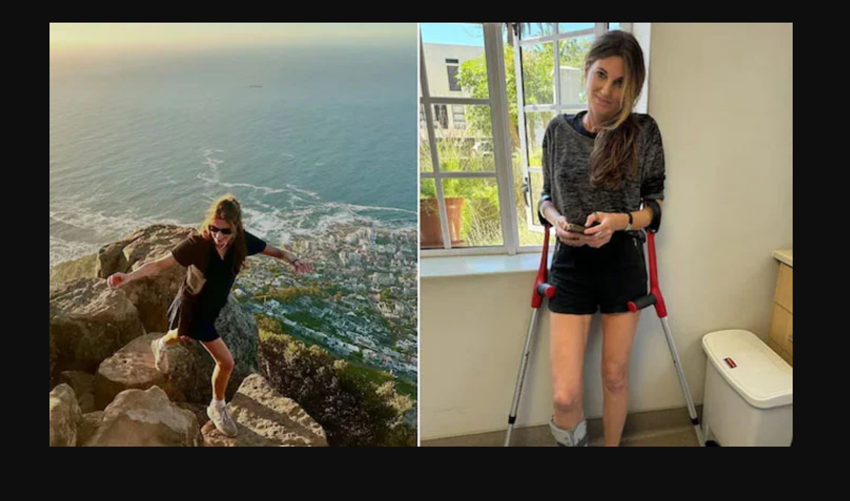 جمائما  جنوبی افریقا میں پہاڑی سے گر کر زخمی