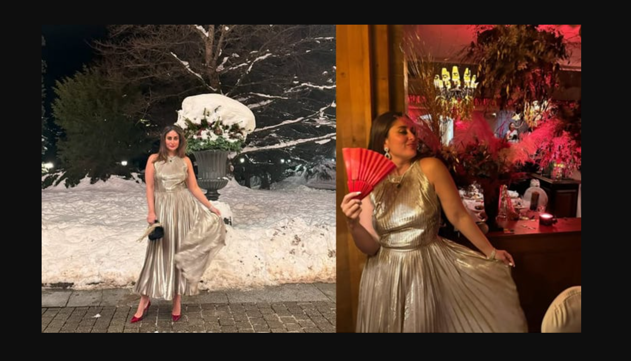 کرینہ کپور کے نئے سال پر پہنے گئے لباس کی قیمت سامنے آ گئی