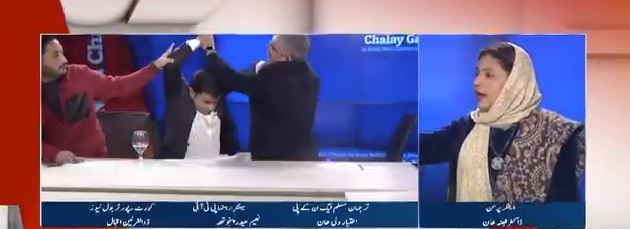 مریم ، ٹیریان ناجائز کہنے پرنعیم حیدر پنجوتھا اور اختیار ولی کی لائیو شو میں ہاتھا پائی