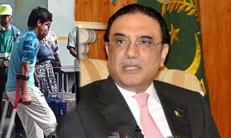 صدر آصف زرداری کا صائم ایوب کو فون،چوٹ کے بارے دریافت