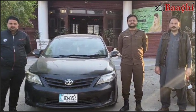 پنڈی بھٹیاں: تھانہ سکھیکی پولیس کی بڑی کارروائی، چوری شدہ کار برآمد