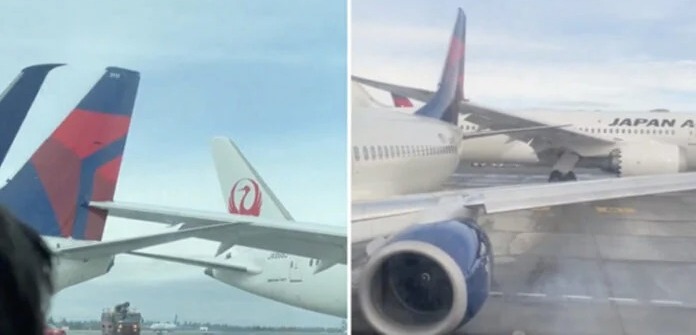 امریکا میں ایئر پورٹ پر دو طیارے ٹکرا گئے