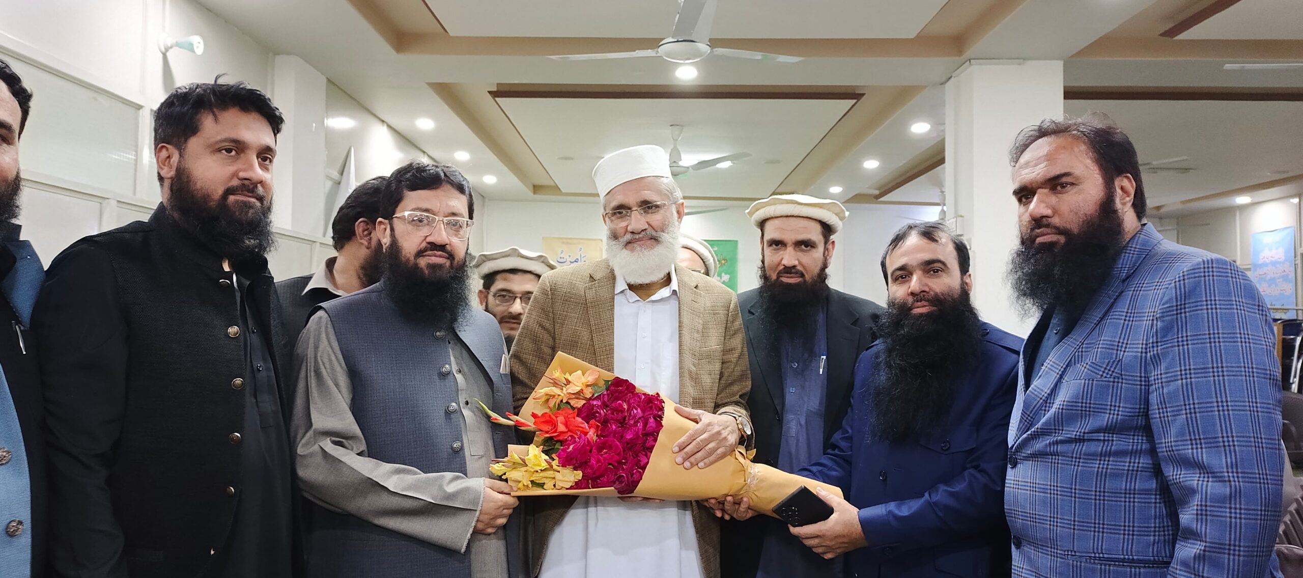 سراج الحق کی صدر مرکزی مسلم لیگ خالد مسعود سندھو و دیگر رہنماؤں سے ملاقات