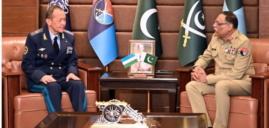 جنرل ساحر شمشاد مرزا کی ازبک نائب وزیرِ دفاع سے ملاقات