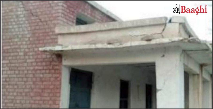 اوچ شریف: یونین کونسل دھوڑ کوٹ کی خستہ حال عمارت، کسی بھی وقت حادثہ پیش آنے کا خدشہ