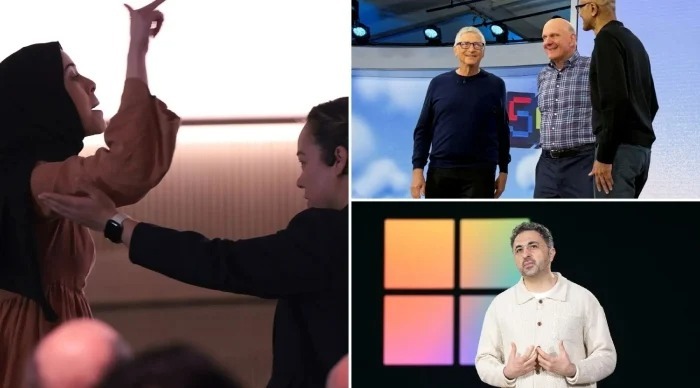 "پورا مائیکرو سافٹ خون میں رنگا ہے، مائیکروسافٹ کی تقریب میں فلسطین کے حق میں زبردست احتجاج