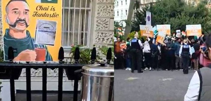 لندن ،پاکستان کے خلاف مظاہرہ کرنا مہنگا ،بھارتیوں کا اپنا ہی تماشا بن گیا