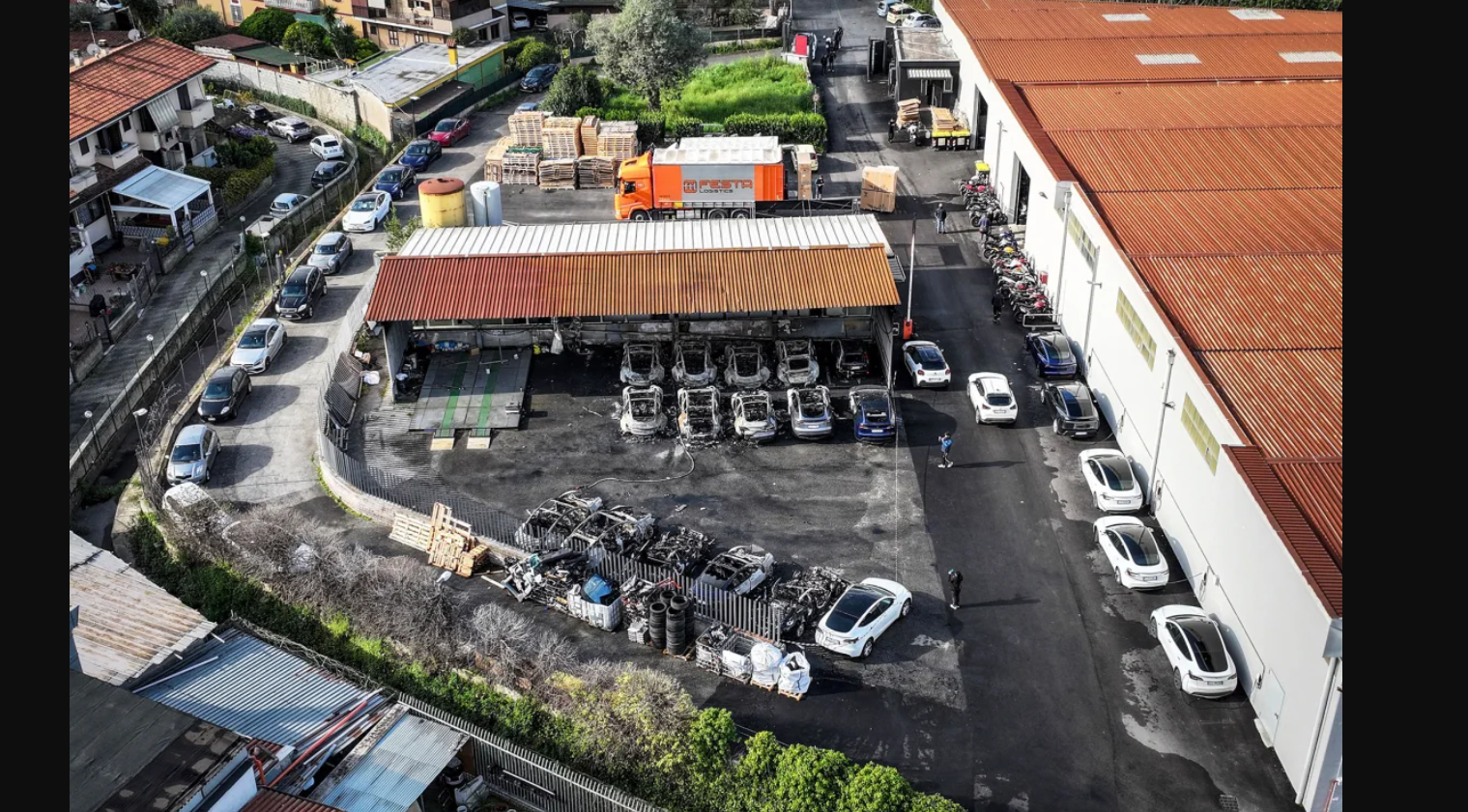 Fire at Tesla dealership near Rome destroys 17 cars