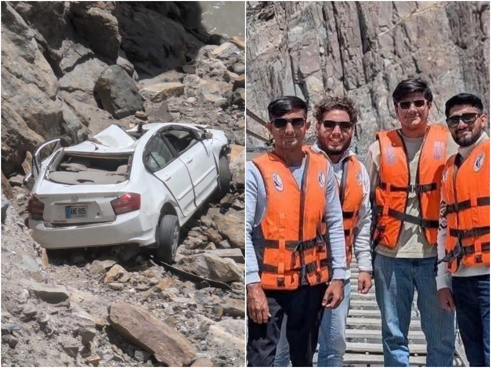 سات دن سے لاپتہ گجرات کے  4سیاحوں کی گاڑی کھائی میں گرنے سے موت کی تصدیق