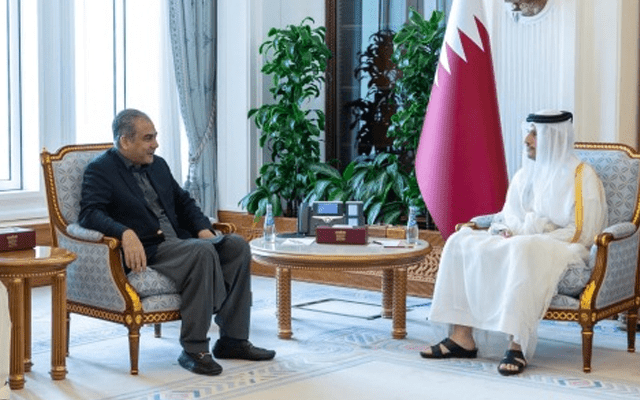 محسن نقوی کی  قطر ی وزیراعظم سے ملاقات