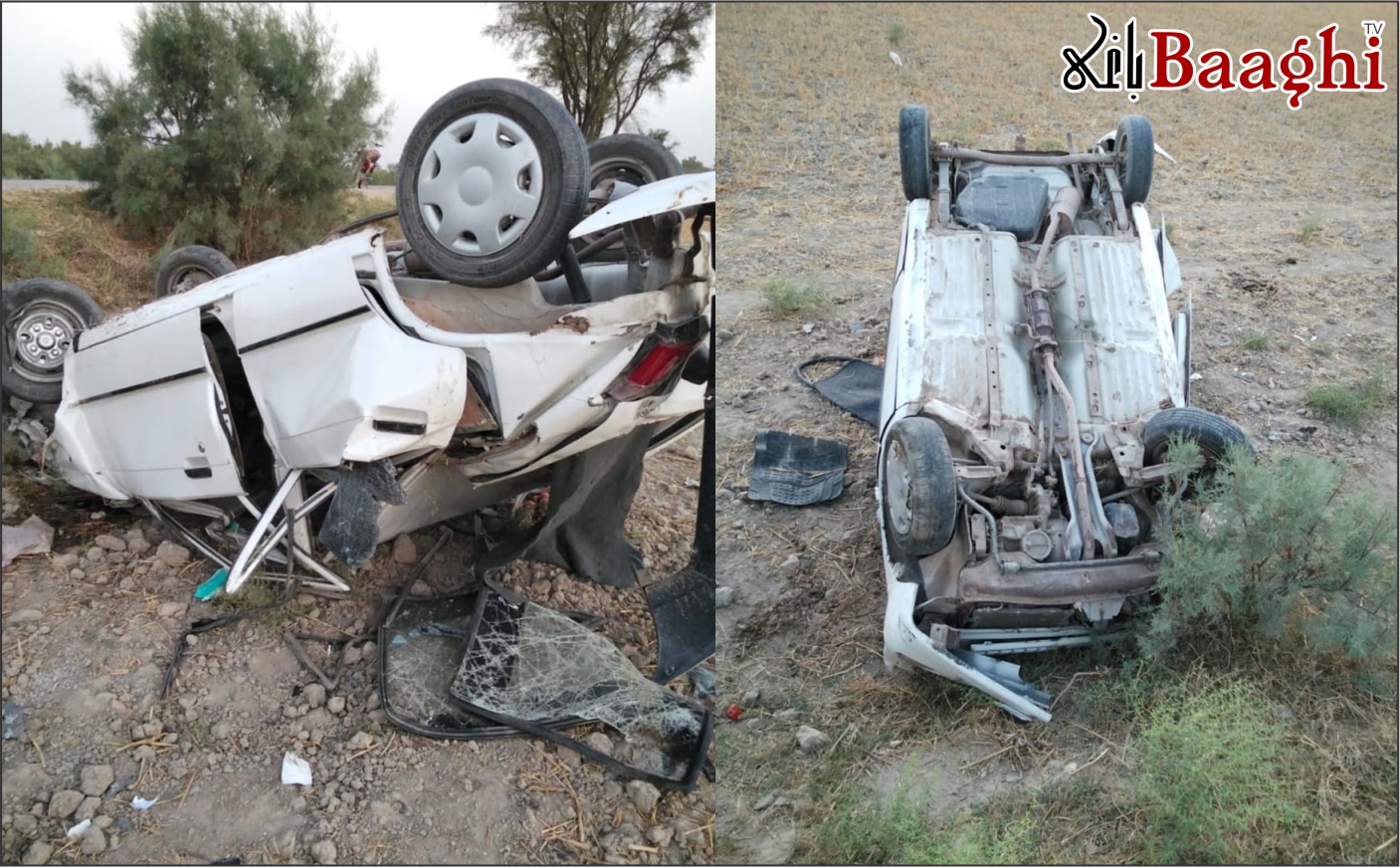 تنگوانی: تیز رفتار کار نے لوٹ مار کی کوشش کرنے والے دو ڈاکو کچل دیے، دو فرار