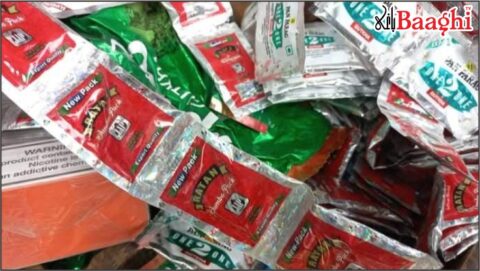 اوچ شریف: گٹکا فروشوں کے خلاف پنجاب فوڈ اتھارٹی کا  کریک ڈاؤن، دو ہزار ساشے تلف، دکانداروں پر جرمانے