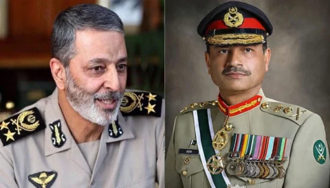 فیلڈ مارشل سے ایرانی آرمی چیف کا ٹیلیفونک رابطہ،پاکستان کے عوام کا شکریہ