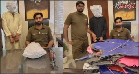 گوجرانوالہ: تھانہ کینٹ پولیس کی کارروائی، منشیات فروش اور پتنگ فروش گرفتار، اسلحہ و چرس برآمد