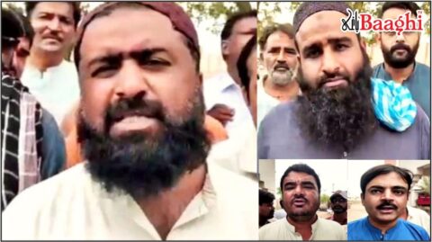 میرپورخاص: مبینہ فراڈی گینگ کیخلاف احتجاج، میر طارق تالپور پر سرپرستی کا الزام