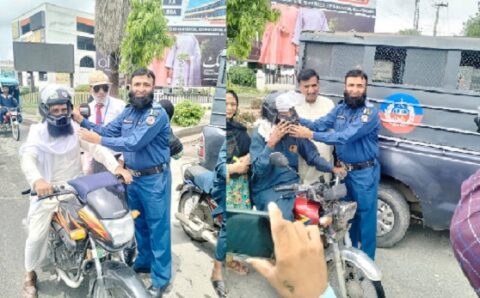 سیالکوٹ: سٹی ٹریفک پولیس کا فلاحی اقدام، شہریوں میں مفت ہیلمٹس تقسیم