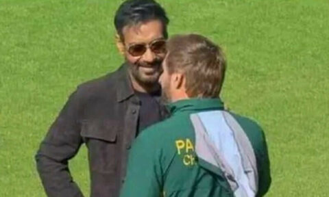 شاہد آفریدی سے ملاقات کی تصویر وائرل ہونے پر اجے دیوگن کو تنقید کا سامنا