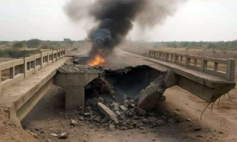 بنوں:تخریب کاروں کی جانی خیل پل کو دھماکہ خیز مواد سے اڑانے کی کوشش