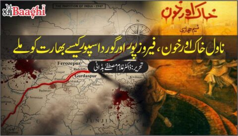 ناول خاک اور خون، فیروز پور اور گورداسپور کیسے بھارت کو ملے