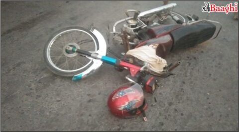 گھوٹکی :سینٹرل جیل کے قریب موٹر سائیکل اوررکشا میں تصادم، ایک جاں بحق، ایک شدید زخمی