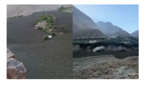 گلگت،گلیشیئر پگھلنے سے لینڈ سلائیڈنگ کے نقصانات کی ابتدائی رپورٹ تیار