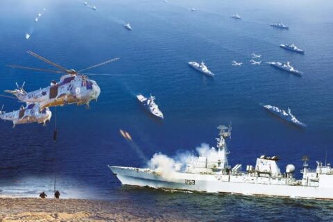 پاک بھارت بحری فوجیں آمنے سامنے